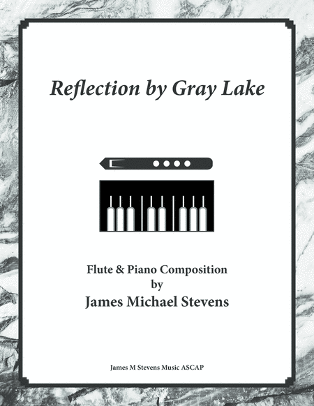 Reflection By Gray Lake Flute Piano Sheet Music