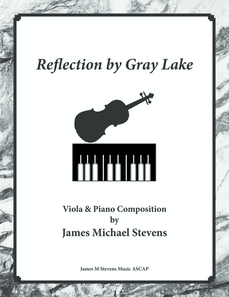 Reflection By Gray Lake Viola Piano Sheet Music