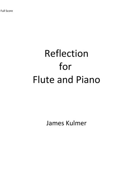 Reflection For Flute And Piano Sheet Music