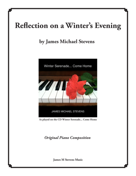 Free Sheet Music Reflection On A Winters Evening