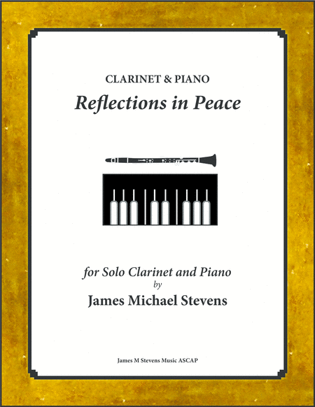 Free Sheet Music Reflections In Peace Clarinet Piano