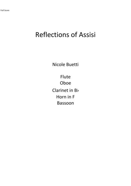 Reflections Of Assisi Sheet Music