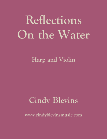 Free Sheet Music Reflections On The Water For Harp And Violin