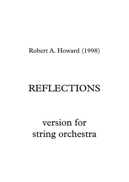 Reflections String Orchestra Version Sheet Music