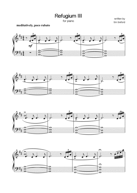 Refugium Iii Sheet Music