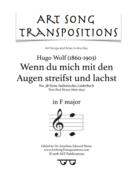 Reger Der Himmel Hat Eine Thrne Geweint In E Major For Voice And Piano Sheet Music