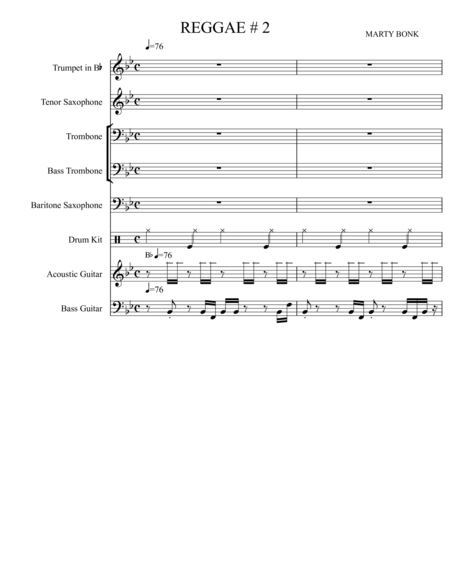 Reggae 2 Sheet Music