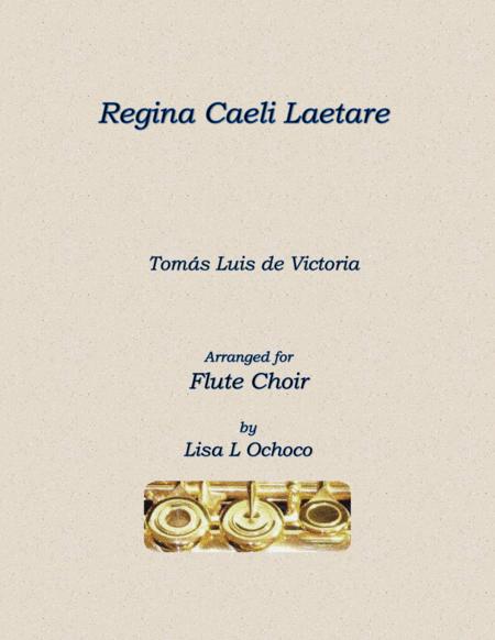 Free Sheet Music Regina Caeli Laetare For Flute Choir
