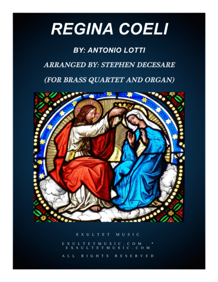 Free Sheet Music Regina Coeli For Brass Quartet