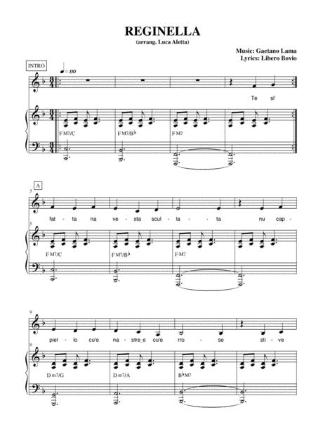 Free Sheet Music Reginella