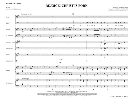 Rejoice Christ Is Born Full Score Sheet Music