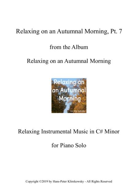 Free Sheet Music Relaxing On An Autumnal Morning Pt 7