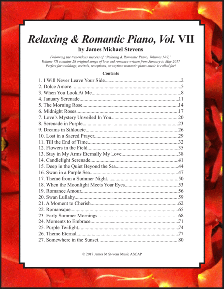 Relaxing Romantic Piano Vol Vii Sheet Music