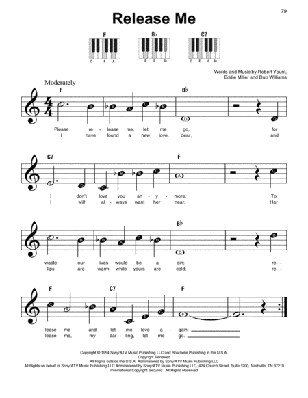 Release Me Sheet Music