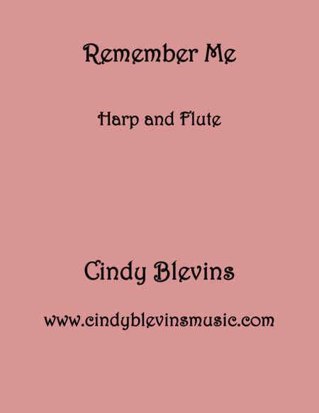 Free Sheet Music Remember Me For Harp And Flute From My Book Gentility For Harp And Flute