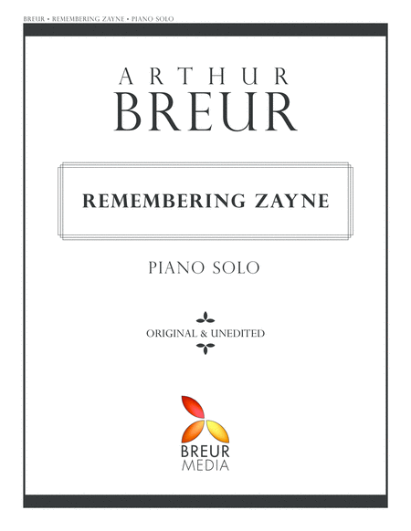 Free Sheet Music Remembering Zayne Piano Solo