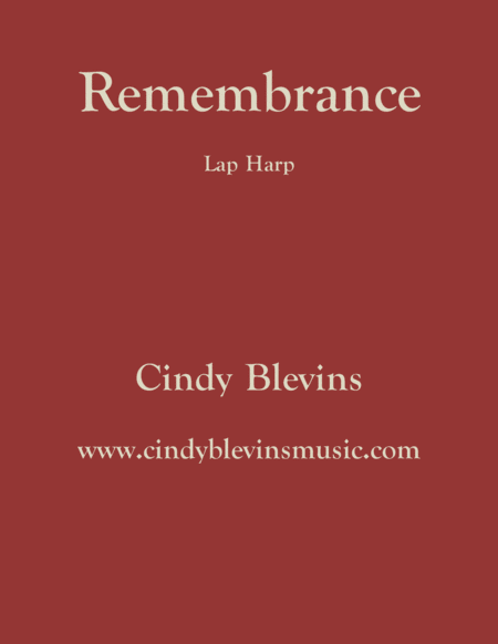 Free Sheet Music Remembrance An Original Solo For Lap Harp From My Book Gentility Lap Harp Version
