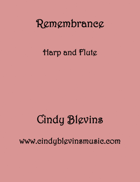 Remembrance For Harp And Flute From My Book Gentility For Harp And Flute Sheet Music