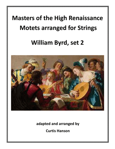 Renaissance Motets Arranged For Strings Byrd Set 2 Sheet Music