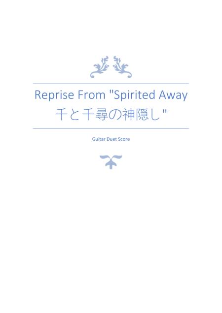 Reprise From Spirited Away Guitar Duet Sheet Music