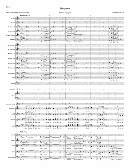 Requiem Faure Sheet Music