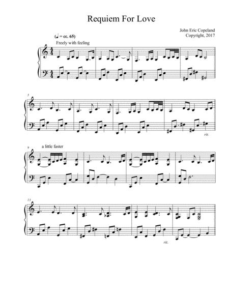 Requiem For Love Sheet Music