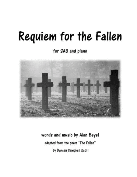 Requiem For The Fallen Sab And Piano Sheet Music