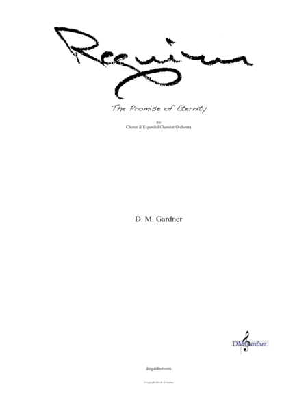 Free Sheet Music Requiem The Promise Of Eternity Choral Score