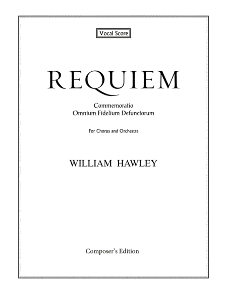 Free Sheet Music Requiem Vocal Score