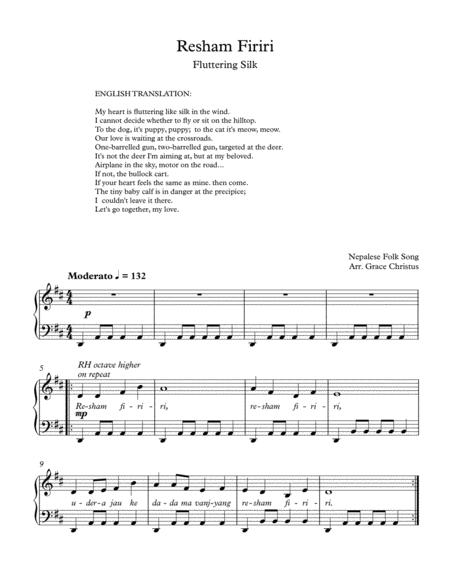 Resham Firiri Sheet Music