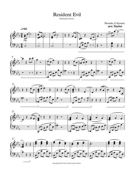 Resident Evil Damnation Score Sheet Music