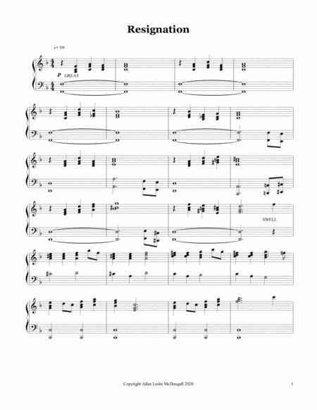 Resignaton Sheet Music