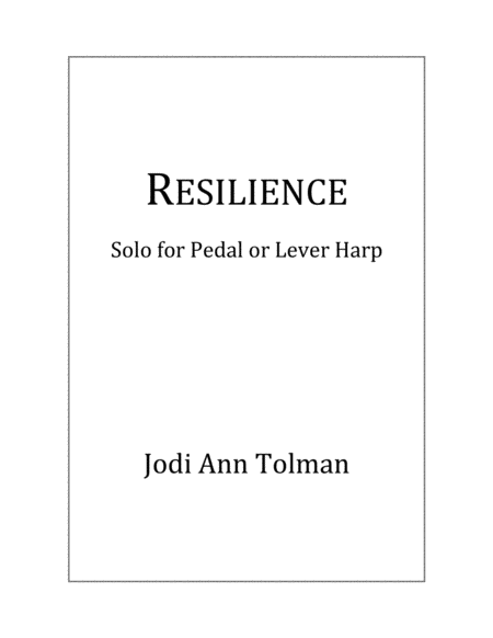 Free Sheet Music Resilience Harp Solo