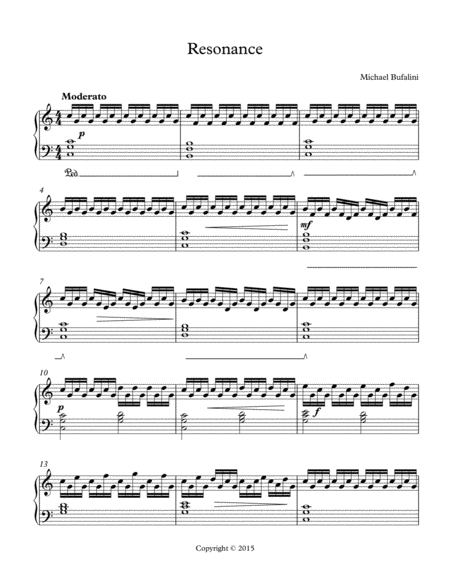 Resonance Sheet Music