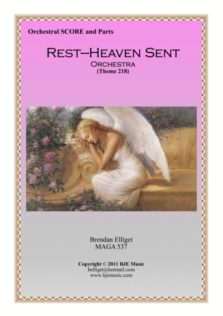 Rest Heaven Sent Theme 218 Full Orchestra Score And Parts Sheet Music