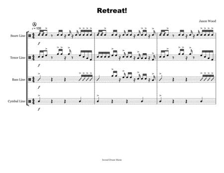 Retreat Drumline Cadence Sheet Music