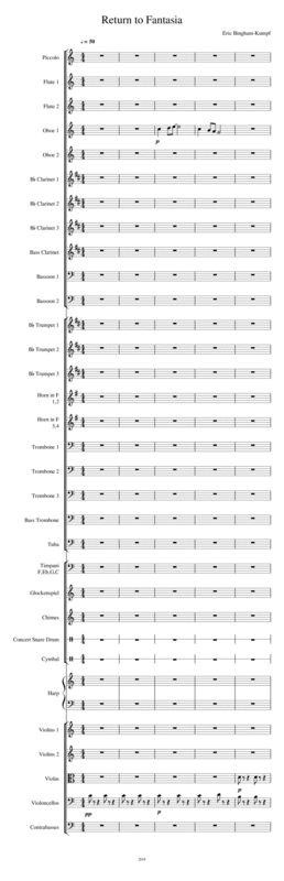 Return To Fantasia Sheet Music