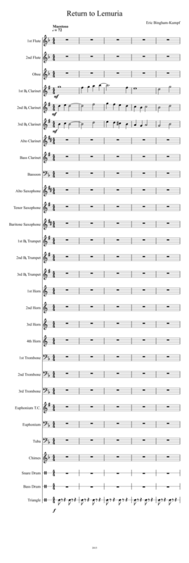 Free Sheet Music Return To Lemuria