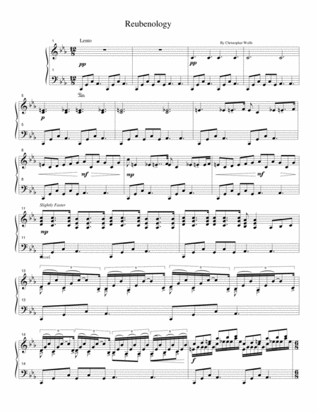 Reubenology Piano Solo Sheet Music