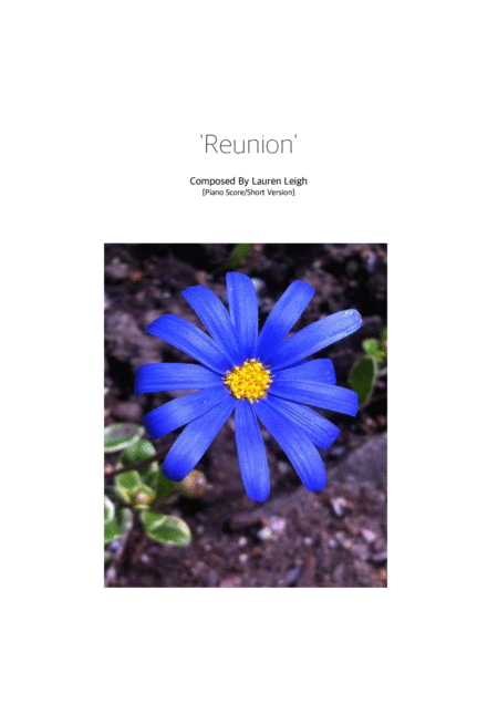 Reunion Piano Solo Sheet Music