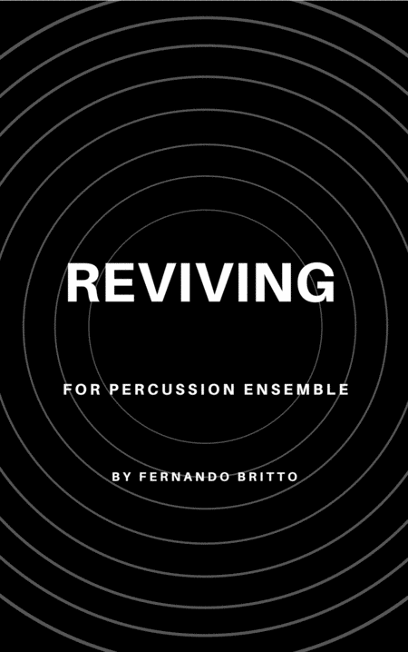 Reviving For Percussion Ensemble Sheet Music