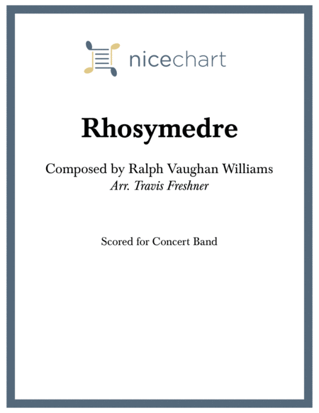 Free Sheet Music Rhosymedre Score Parts