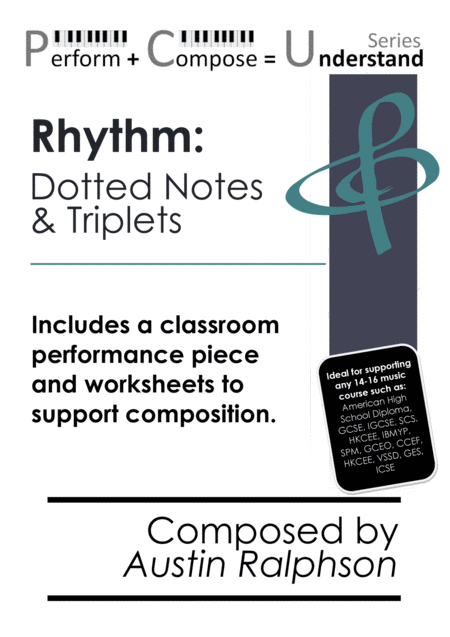 Rhythm Dotted Notes Triplets Educational Pack Perform Compose Understand Pcu Series Sheet Music