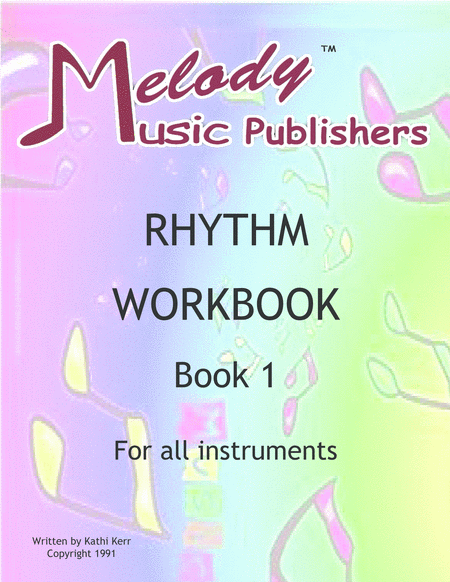 Rhythm Workbook Book 1 Ages 8 Adult Sheet Music