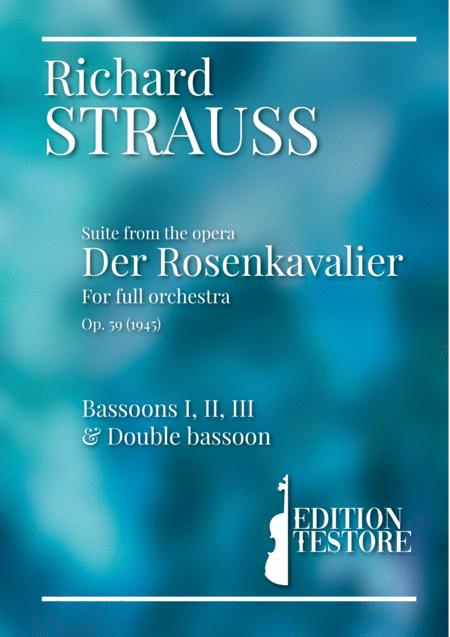 Free Sheet Music Richard Strauss Suite Der Rosenkavalier Op 59 Bassoons I Ii Iii
