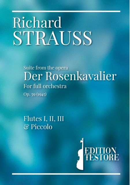 Richard Strauss Suite Der Rosenkavalier Op 59 Flutes I Ii Iii Piccolo Sheet Music