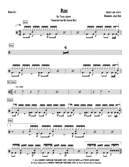 Free Sheet Music Ride