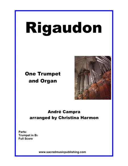 Rigaudon One Trumpet And Organ Sheet Music