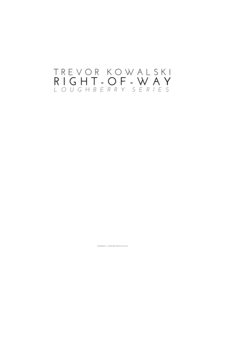 Right Of Way Sinfonietta Sheet Music