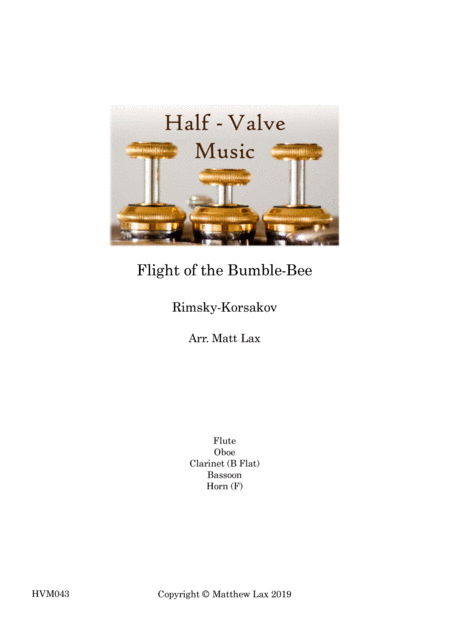 Rimsky Korsakov Flight Of The Bumblebee Wind Quintet Sheet Music